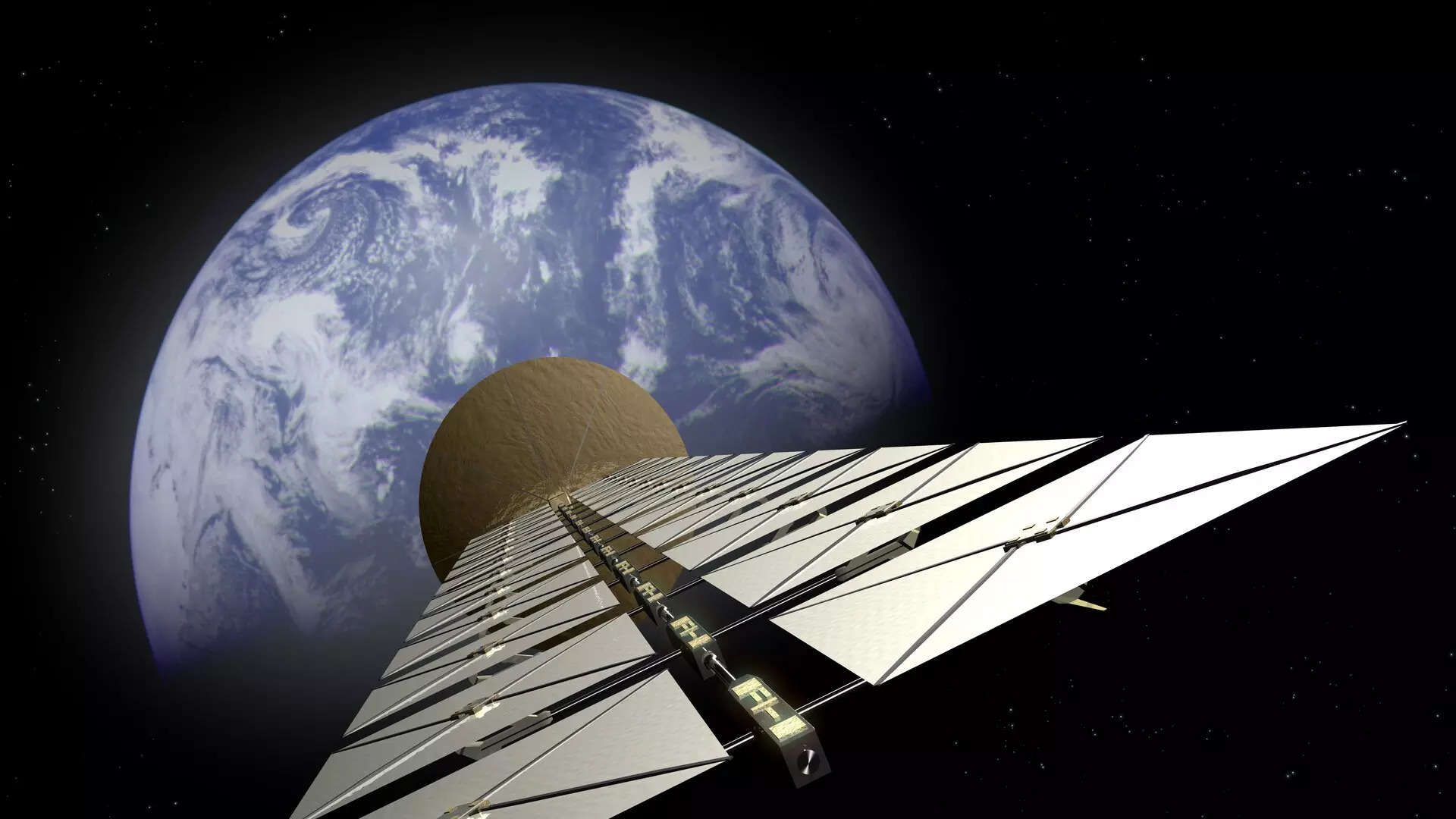 European space agency unveils plan to create floating solar farm in space . (Image source: ESA)
