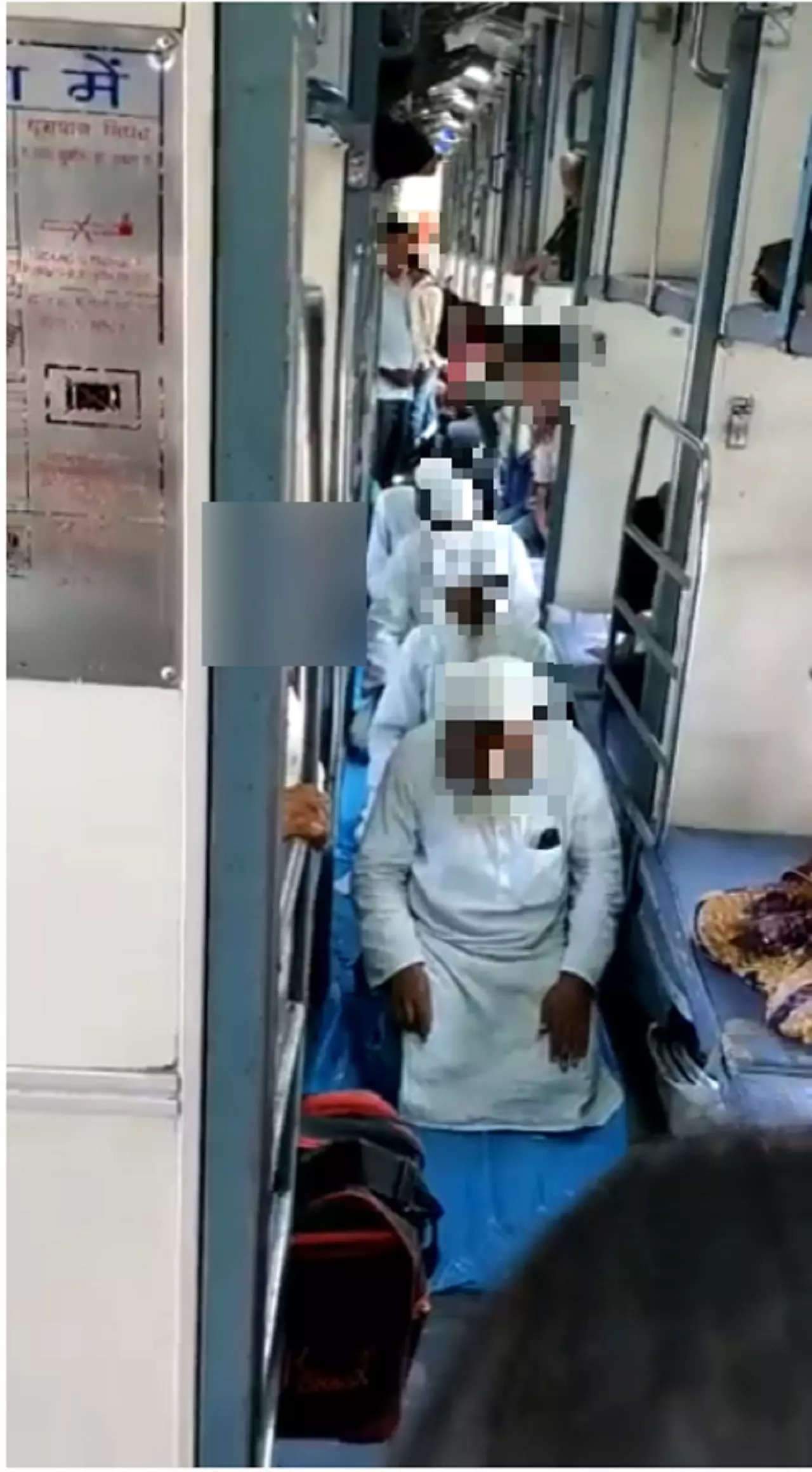 Video of men offering namaz inside train sparks outrage