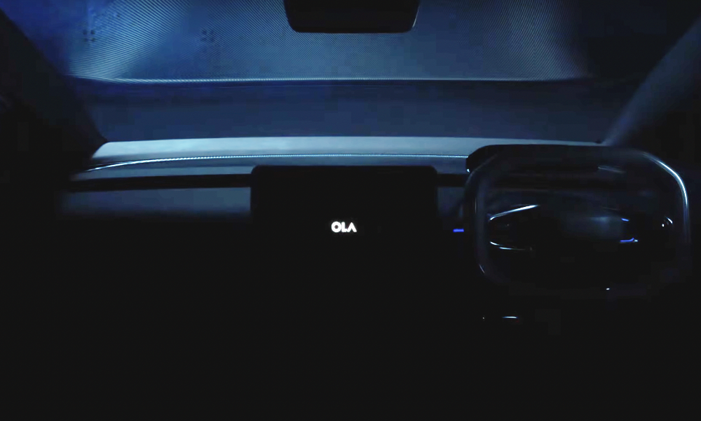 Interior of Ola Electric car teased for the first time, check out ...