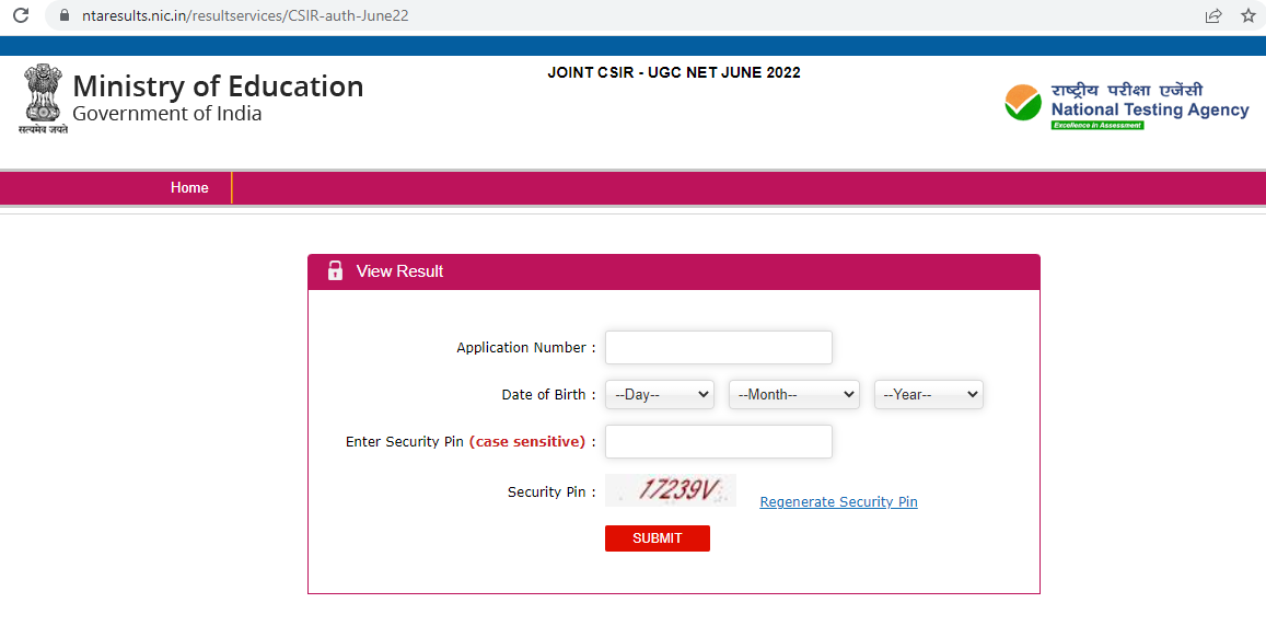 Csir ugc net 2022 result released on csirnet nta nic in direct link to