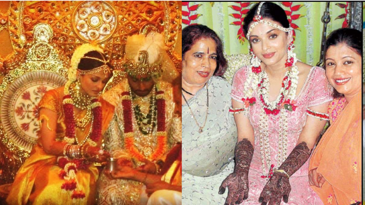 aishwarya rai wedding lehenga