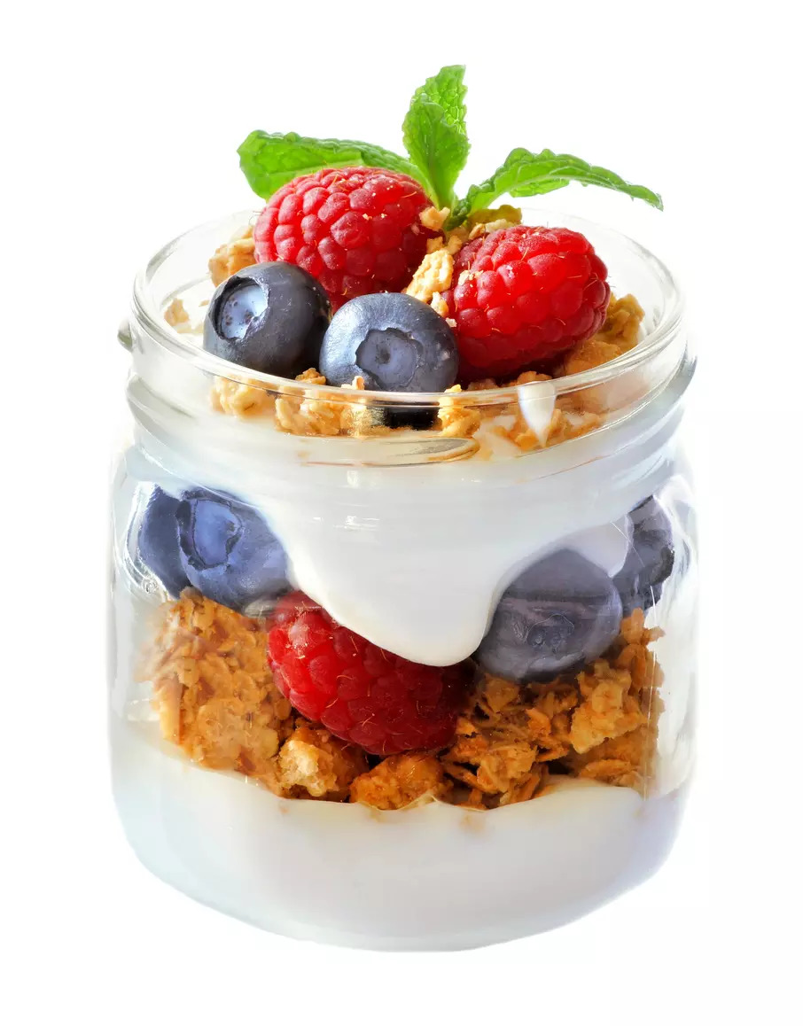 Greek yogurt with berries