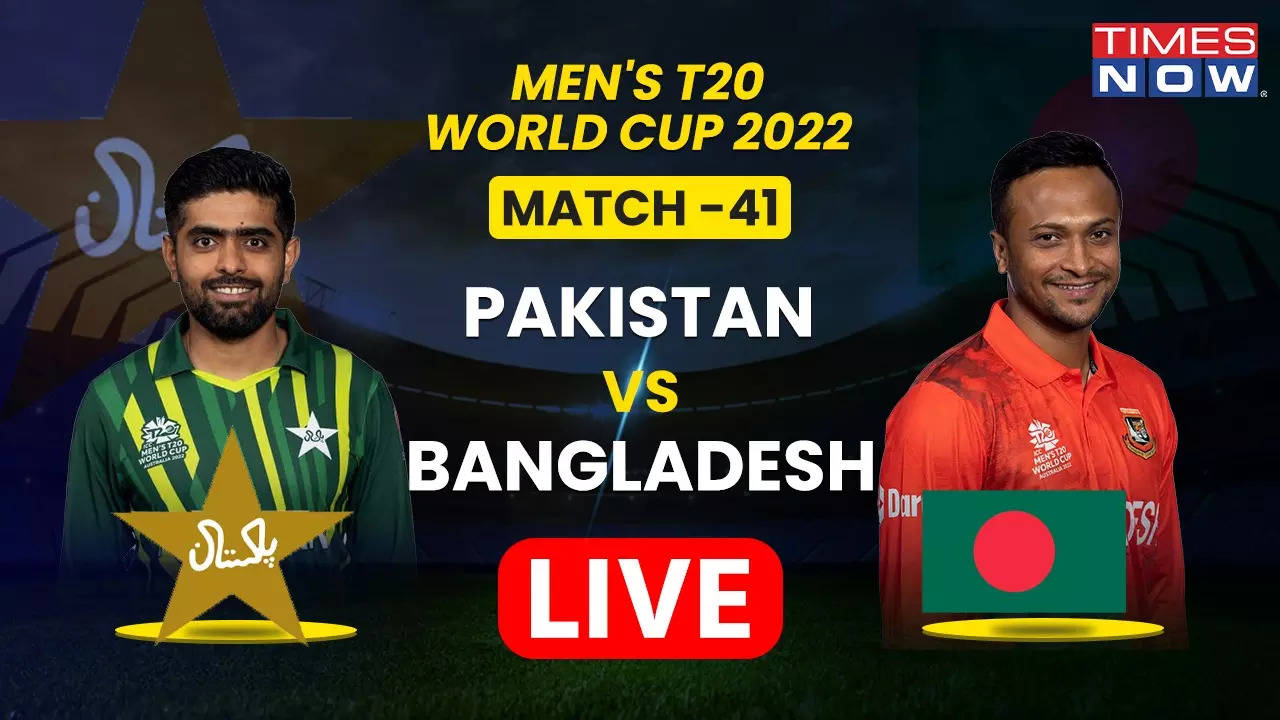 Pakistan vs Bangladesh, T20 World Cup Live Score 2022, PAK vs BAN Cricket Match Scoreboard, Full Commentary and Highlights Cricket News, Times Now