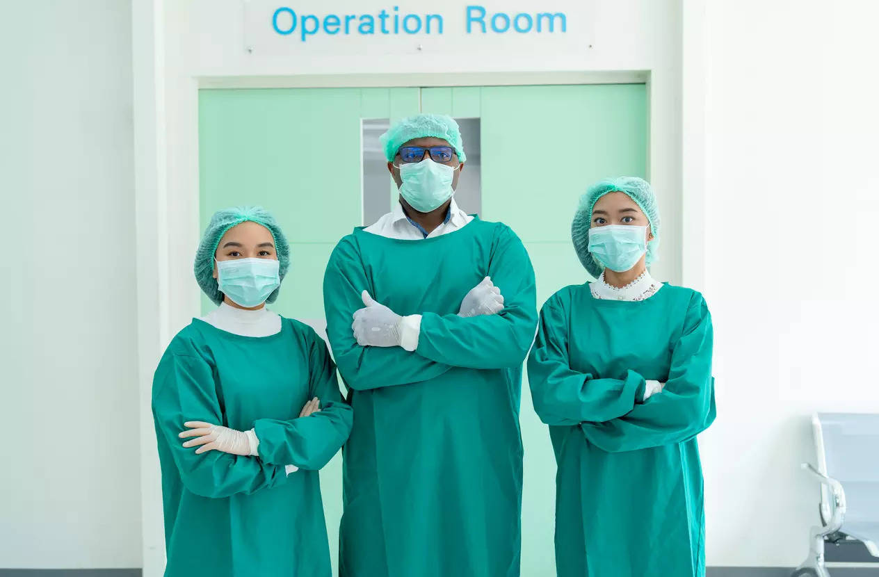 Ever wondered why doctors only wear blue or green scrubs? They have a