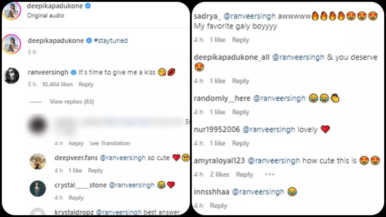 Deepika Padukone and Ranveer Singh funny banter on Instagram is just as  cute as the couple - The Statesman