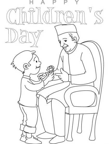 Happy children's day | Drawing for kids, Basic drawing, Happy children's day