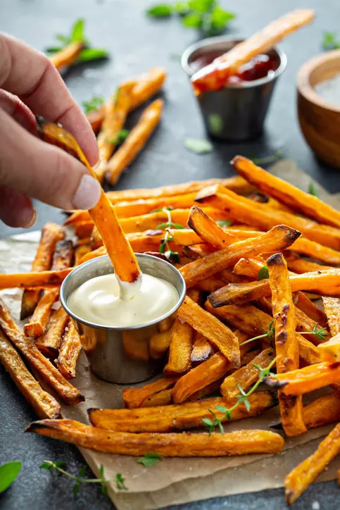 Baked sweet potato fries