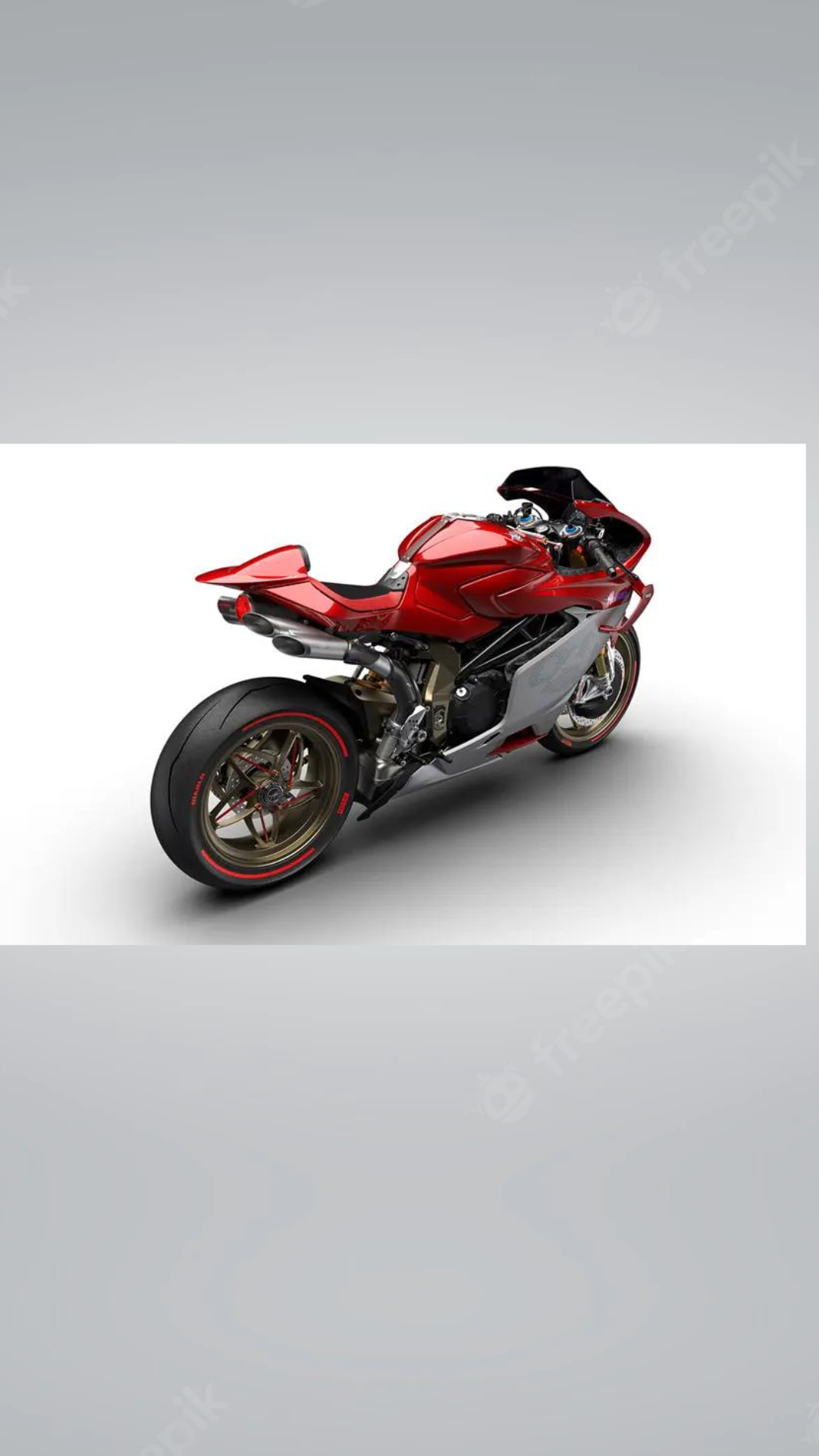 The MV Agusta Superveloce 1000 Serie Oro gets the same hardware as the Brutale 1000 RR