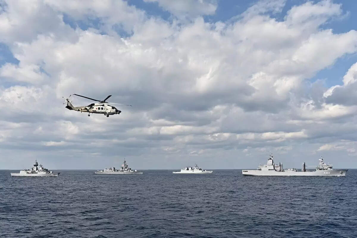 Malabar Exercise Thrilling visuals of Malabar Exercise 2022! Aircraft