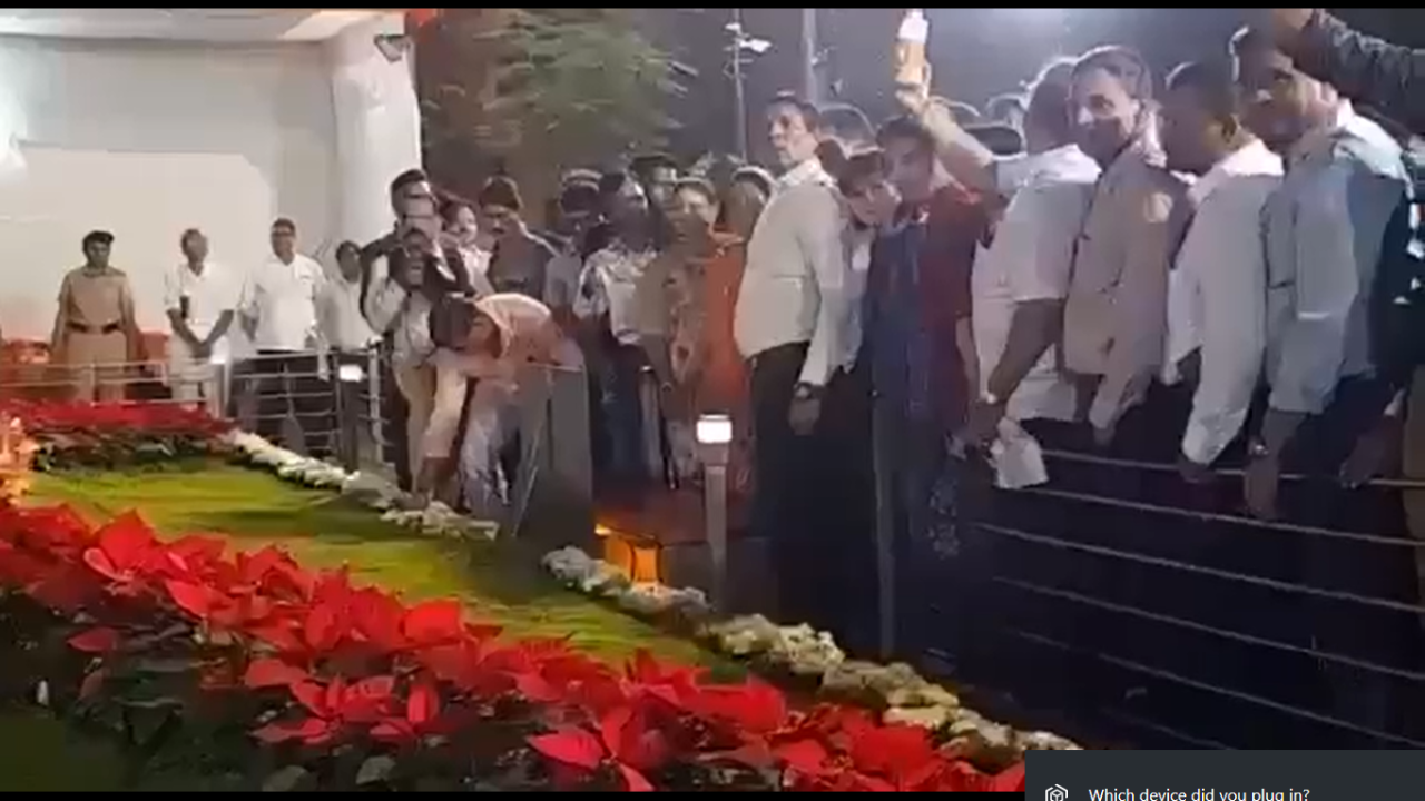 Shiv Sena workers of Uddhav faction 'purify' Bal Thackeray memorial with gaumutra after Eknath Shinde's visit