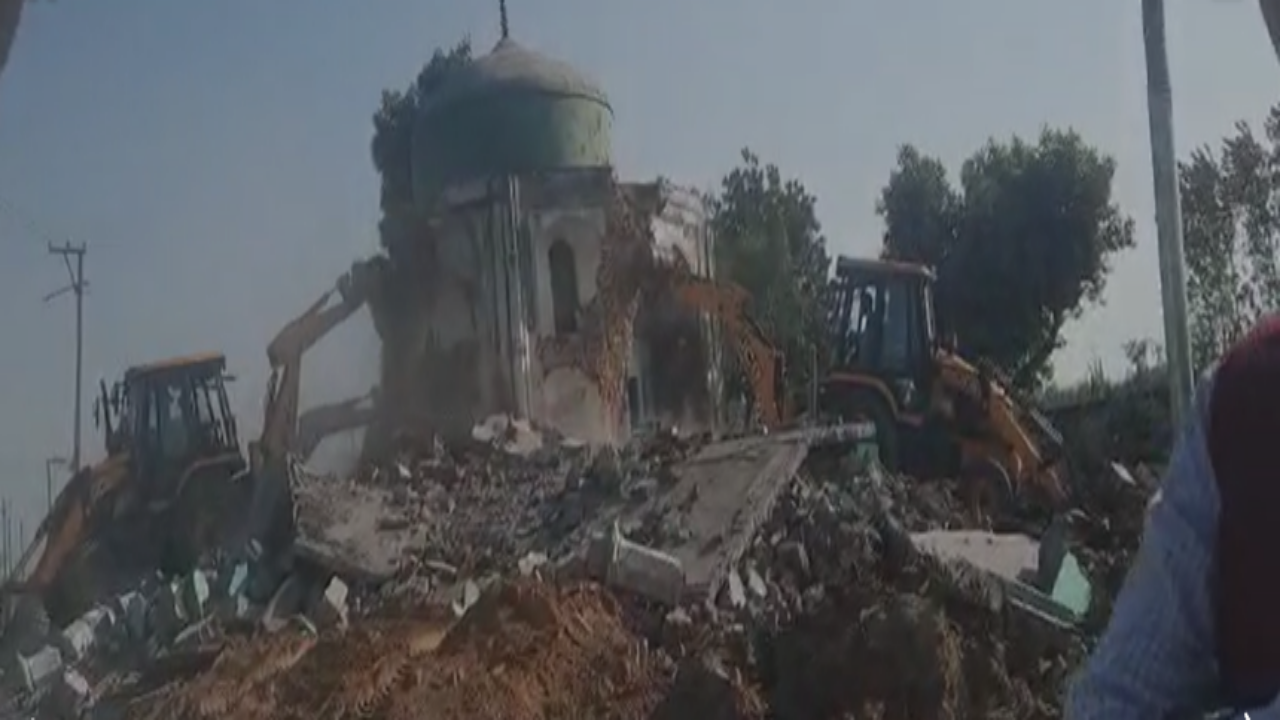 Mosque razed