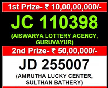 Kerala lottery today