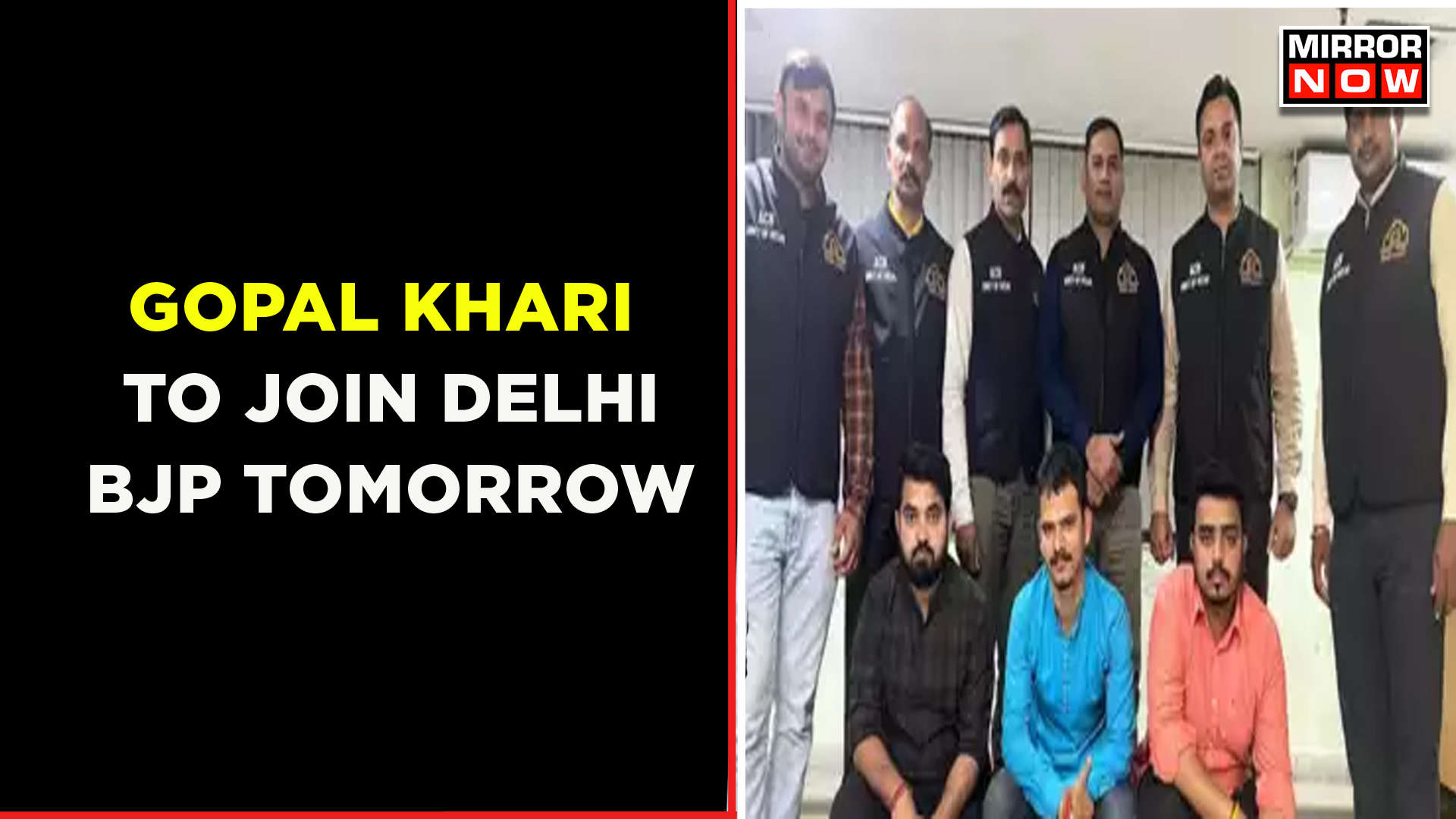 Gopal Khari To Join Delhi BJP Tomorrow  Cash For Tickets Row  Latest English News