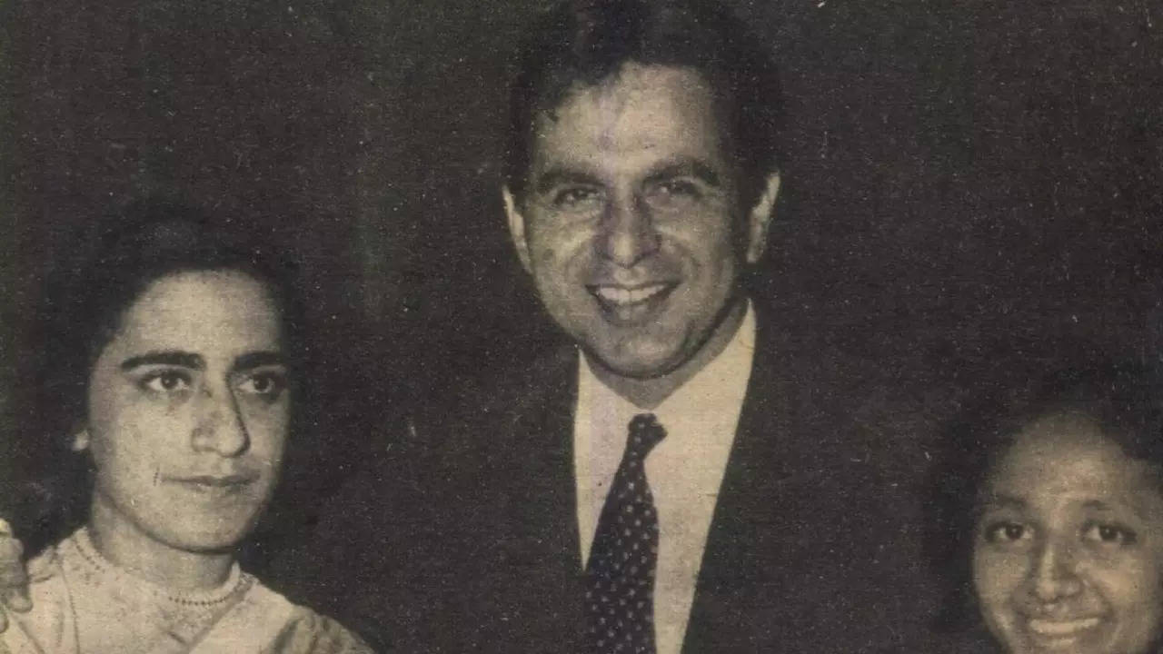 Dilip Kumar with his sister