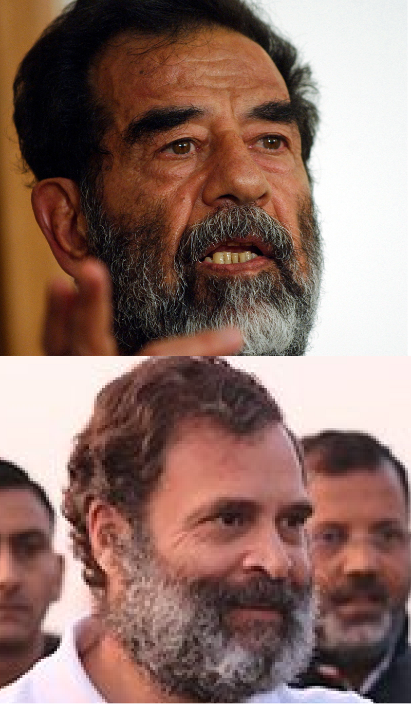 BJP says Rahul Gandhi is looking like Saddam Hussein Really