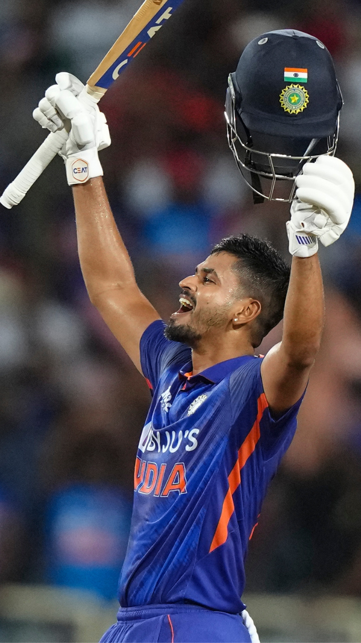 A knock for the ages by Shreyas