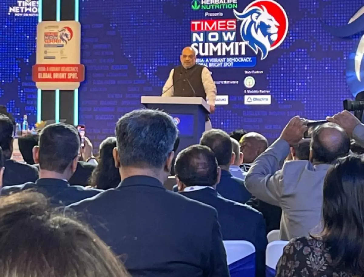 Union Home Minister Amit Shah at the Times Now Summit 2022
