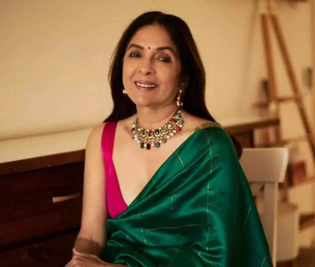 On Sunday morning, the story of Neena Gupta started when fans saw her breaking a sweat at home and pushing her knees under the supervision of her trainer.  (Photo credit: Neena Gupta/Instagram)