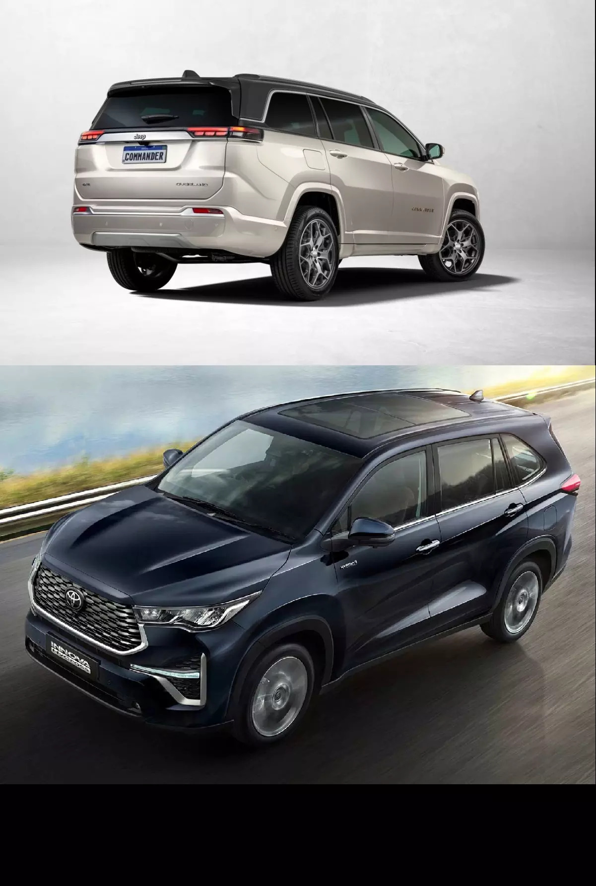 Toyota Innova Hycross vs Jeep Meridian