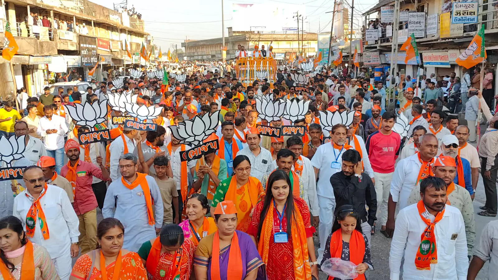 Gujarat Chief Minister Bhupendra Patel holds a roadshow for the upcoming Assembly elections | Representational image