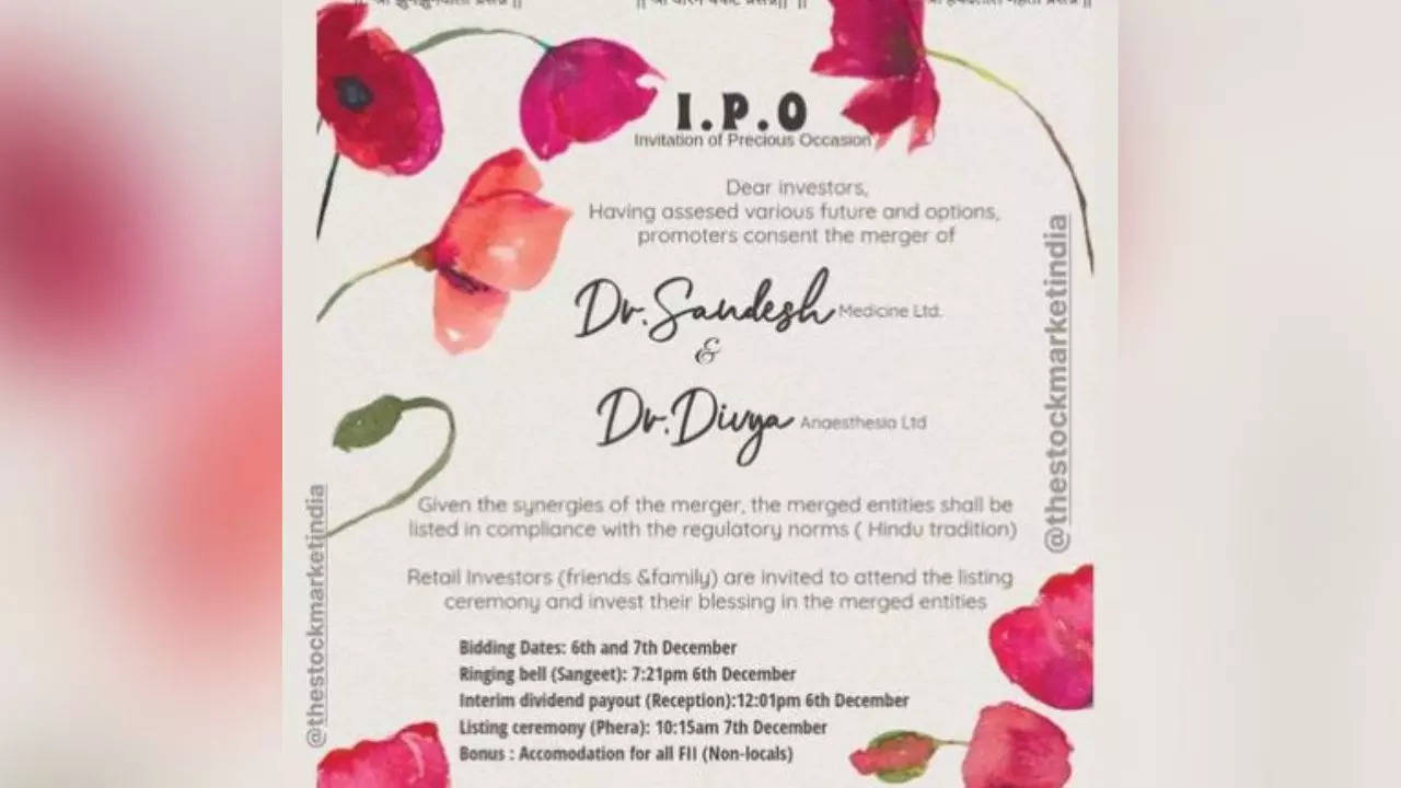The unique wedding invite