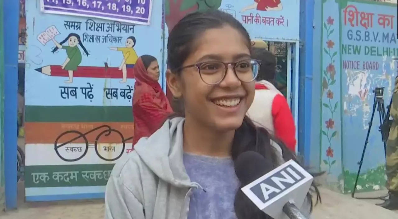 Sonam, a first-time voter in Delhi.