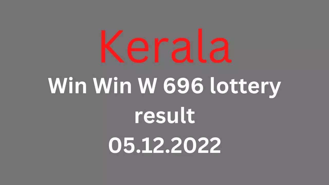 Kerala Win Win W 696 lottery result, list of winners