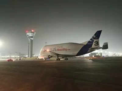 Massive Airbus Beluga Makes Appearance At Hyderabad Airport; 3rd Time ...