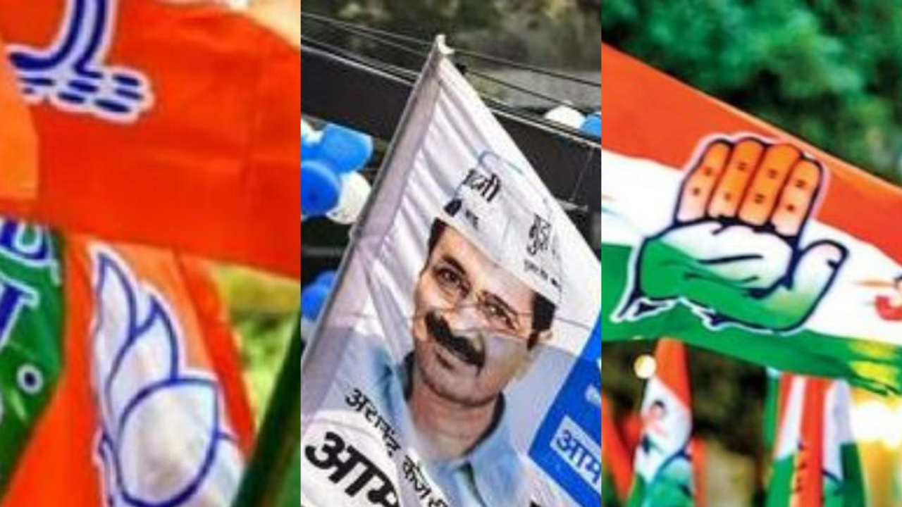 BJP, AAP and Congress are in a triangular contest