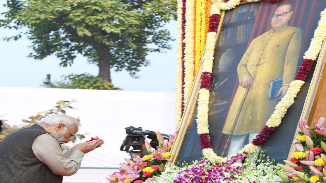 PM Modi pays homage to Dr Ambedkar