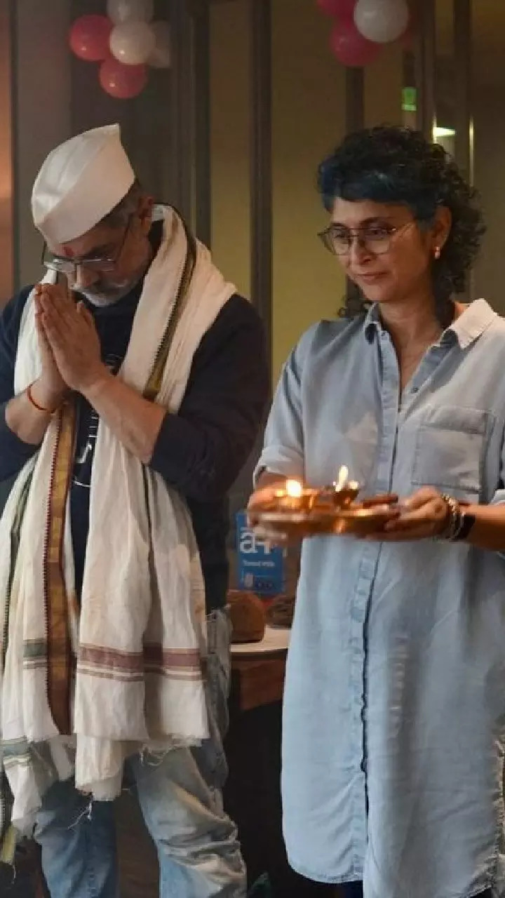 Aamir-Kiran perform Aarti