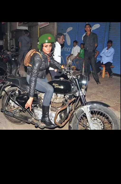 Gul Panag Royal Enfield Electra 350