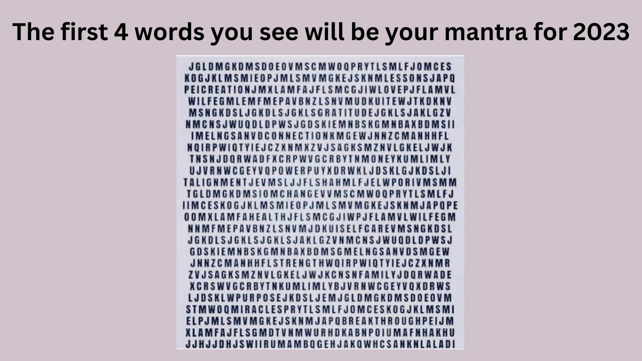 The first 4 words you see in this image will be your mantra for 2023