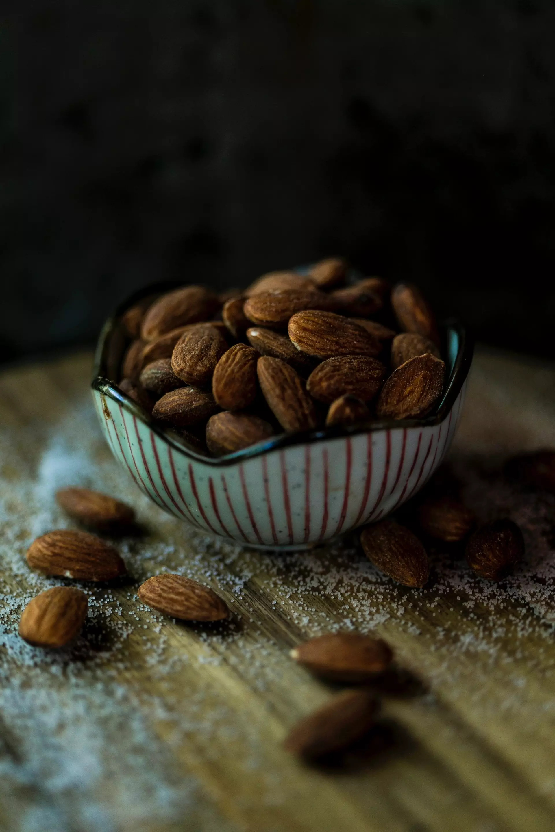 Almonds and flax seeds