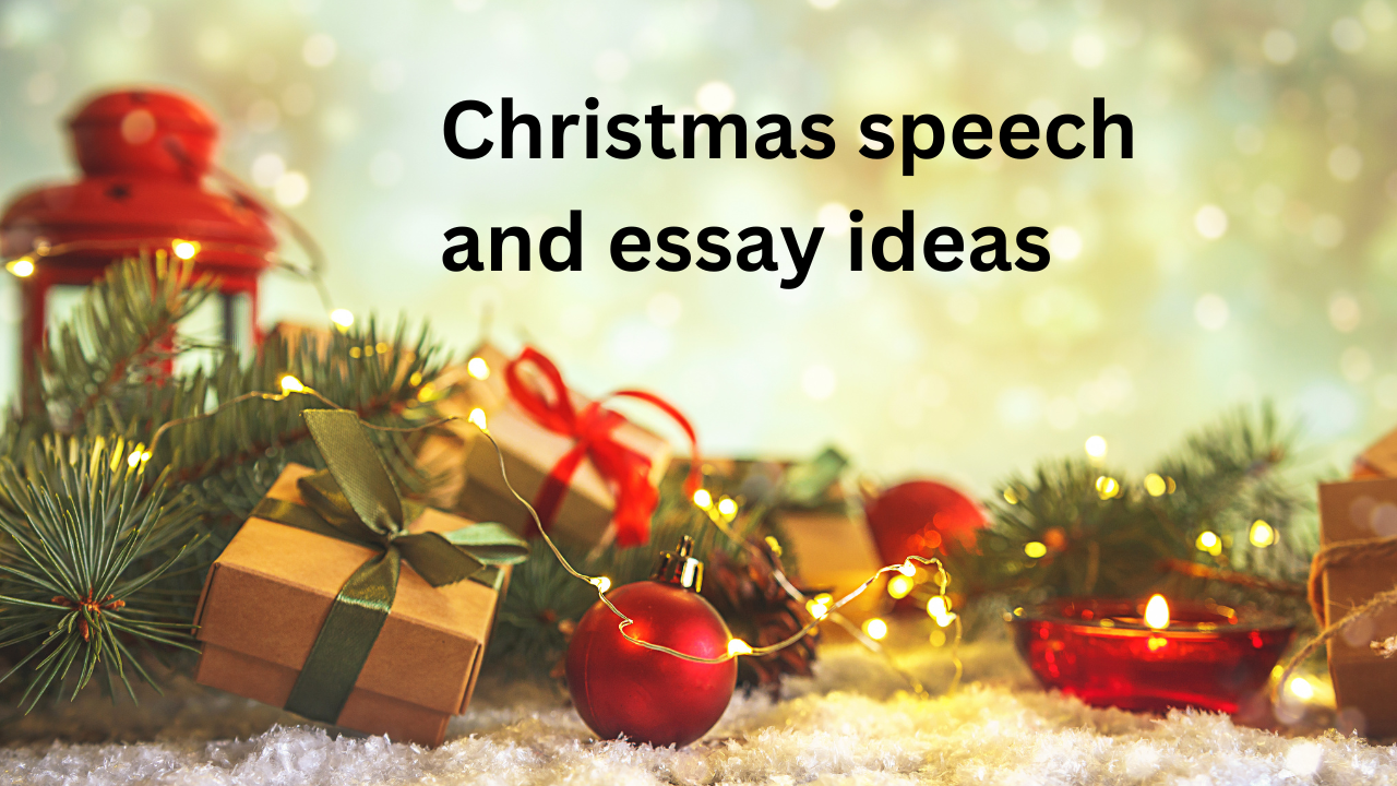 write a speech about christmas