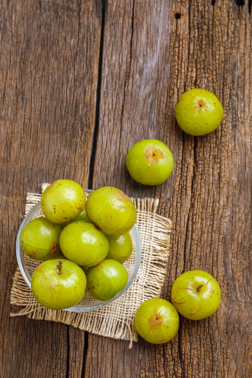 Curry leaves and amla oil