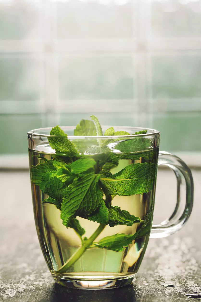 Mid-morning peppermint tea