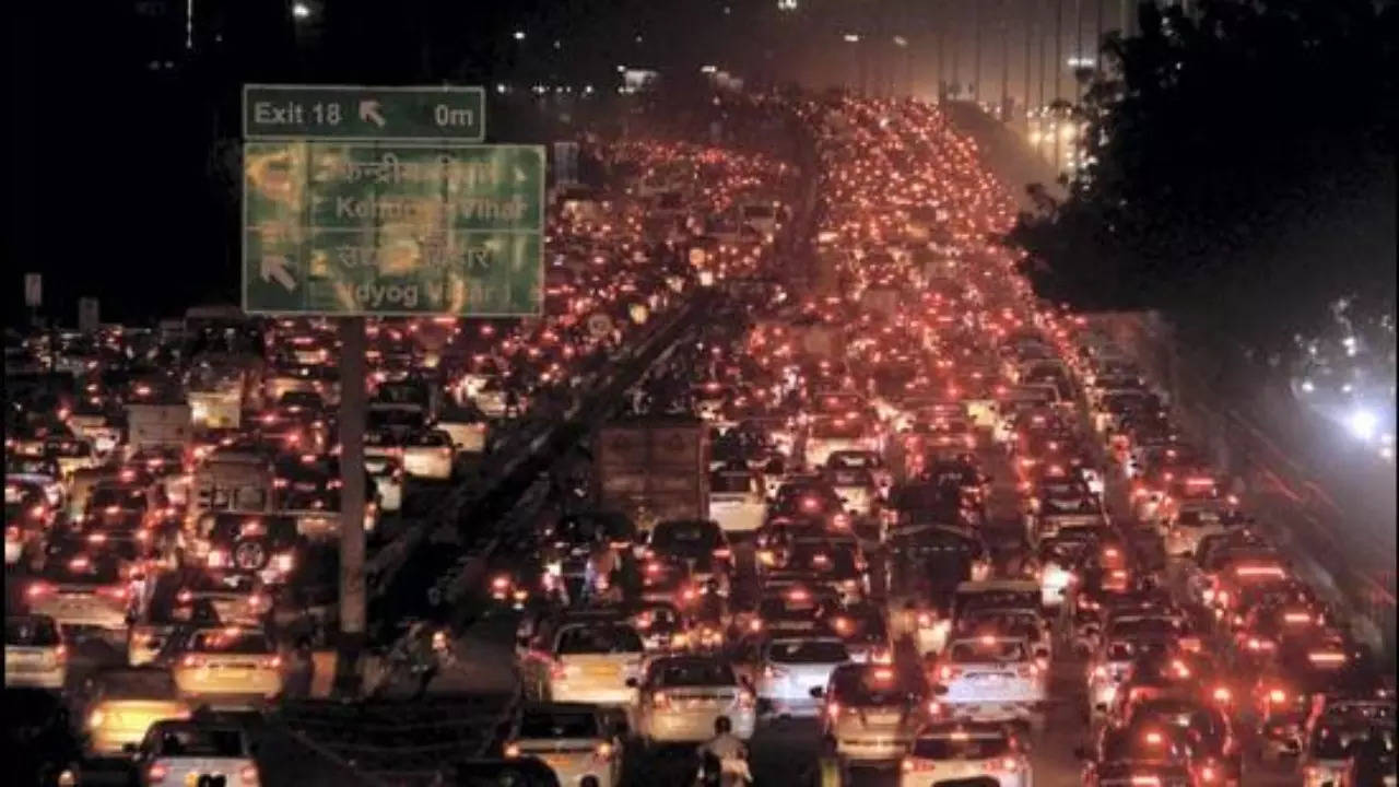 Delhi Christmas Traffic