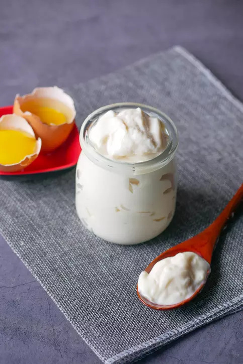 Recipe Homemade mayonnaise which has half the calories and is twice as delicious