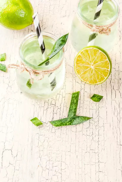 Aloe vera lemon coconut water