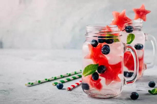 Berry infused water