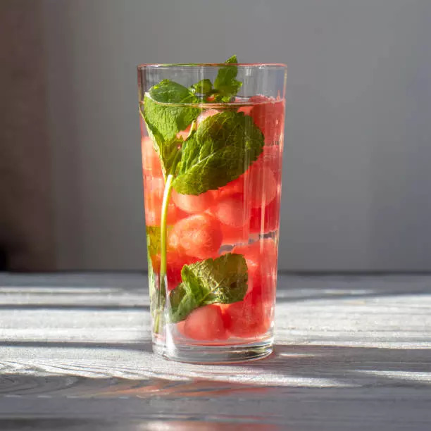 Watermelon mint detox water