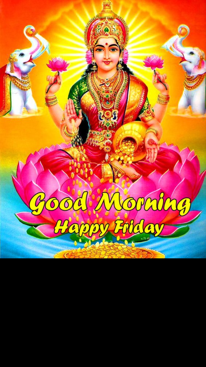 Friday Good Morning Images with Goddess Lakshmi