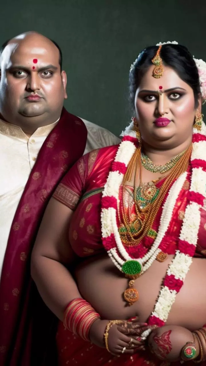 AI-generated images stereotype wedding couples of Indian states