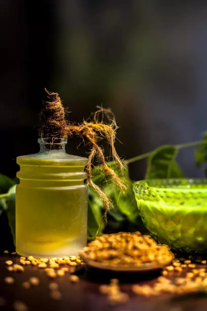 Homemade Fenugreek or methi dana oil for hair growth