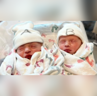 Twins born in 2022 and 2023 they are only 6 minutes apart