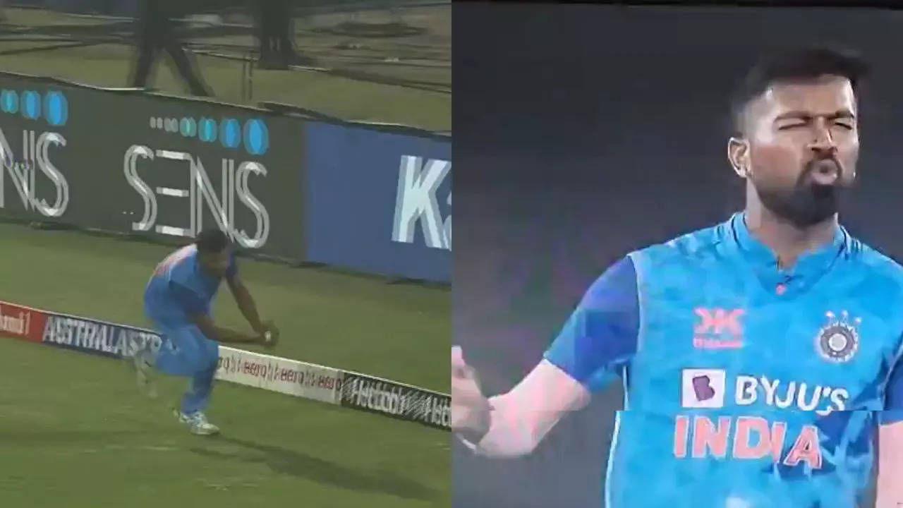 WATCH: Hardik Pandya's priceless reaction after Shivam Mavi takes ...