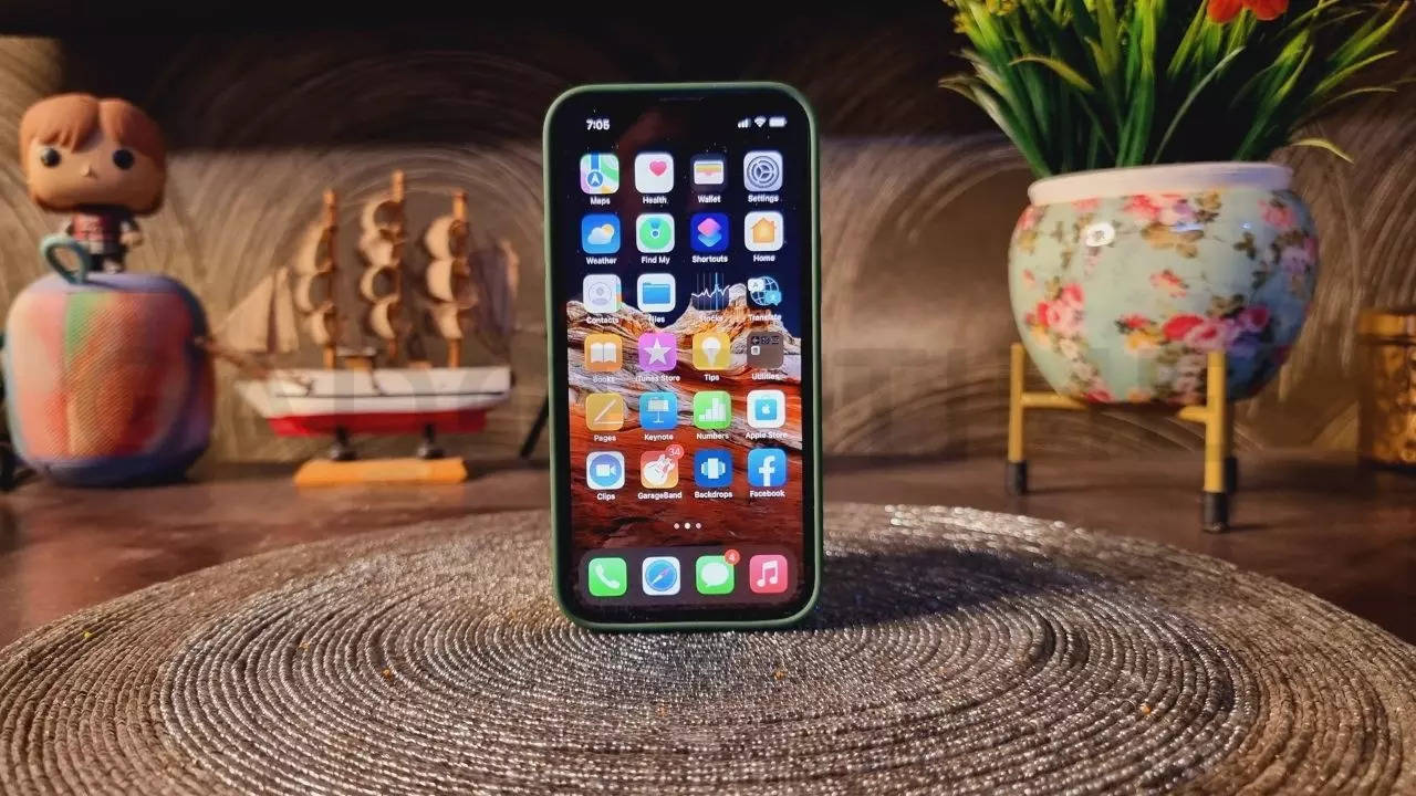 The iPhone 12 Mini features a 5.4-inch Super Retina XDR display, a 12MP dual camera, and an A14 Bionic chip. (Representational image)