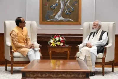 MP CM Shivraj Singh Chouhan with PM Narendra Modi