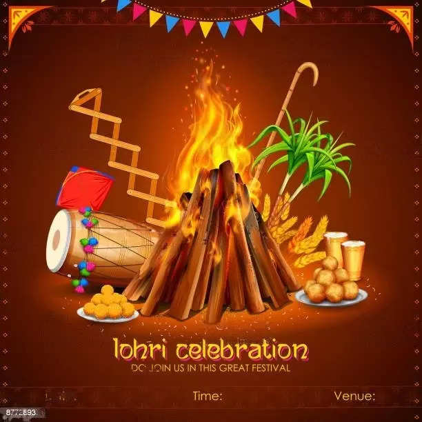 Happy Lohri 2023 Punjabi Boliyan, ਸੁਨਦਰ ਮੁਨਦਰੀਏ …ਹੋ (Sunder Mundrie Ho!)  Wishes, Lohri di lakh lakh vadhaiyan Images with Quotes, Status, Messages,  Status, and Greetings Cards
